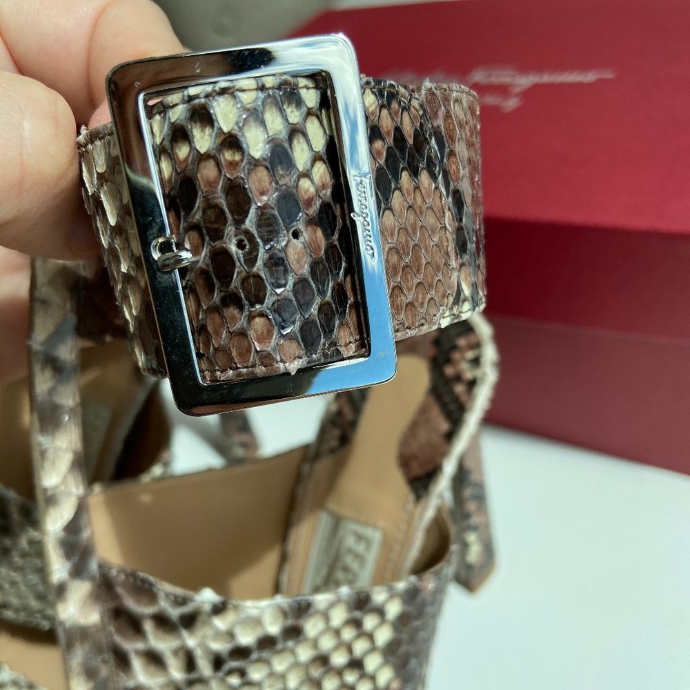 Salvatore Ferragamo Polaris Python Snakeskin mu628 - Picture 3 of 7